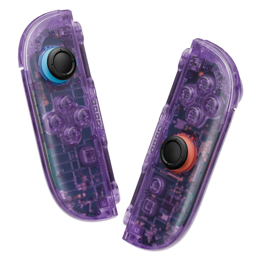 eXtremeRate DIY Replacement Housing Case Buttons for Joycon 2,  Decorative Strips & Middle Bracket & Tools for Nintendo Switch 2