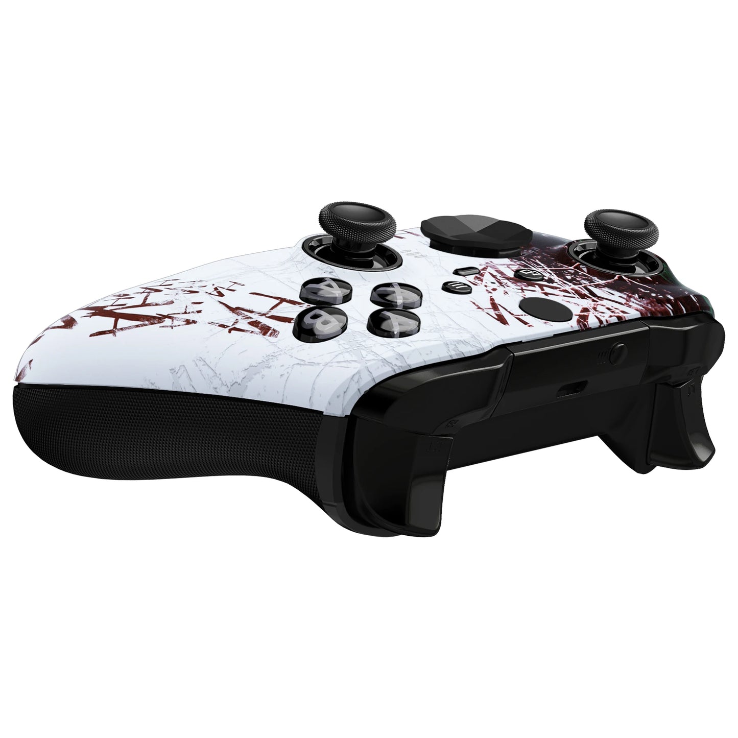 eXtremeRate Patterned Faceplate Front Housing Shell Replacement Kit for Xbox One Elite Series 2 Controller - Clown HAHAHA