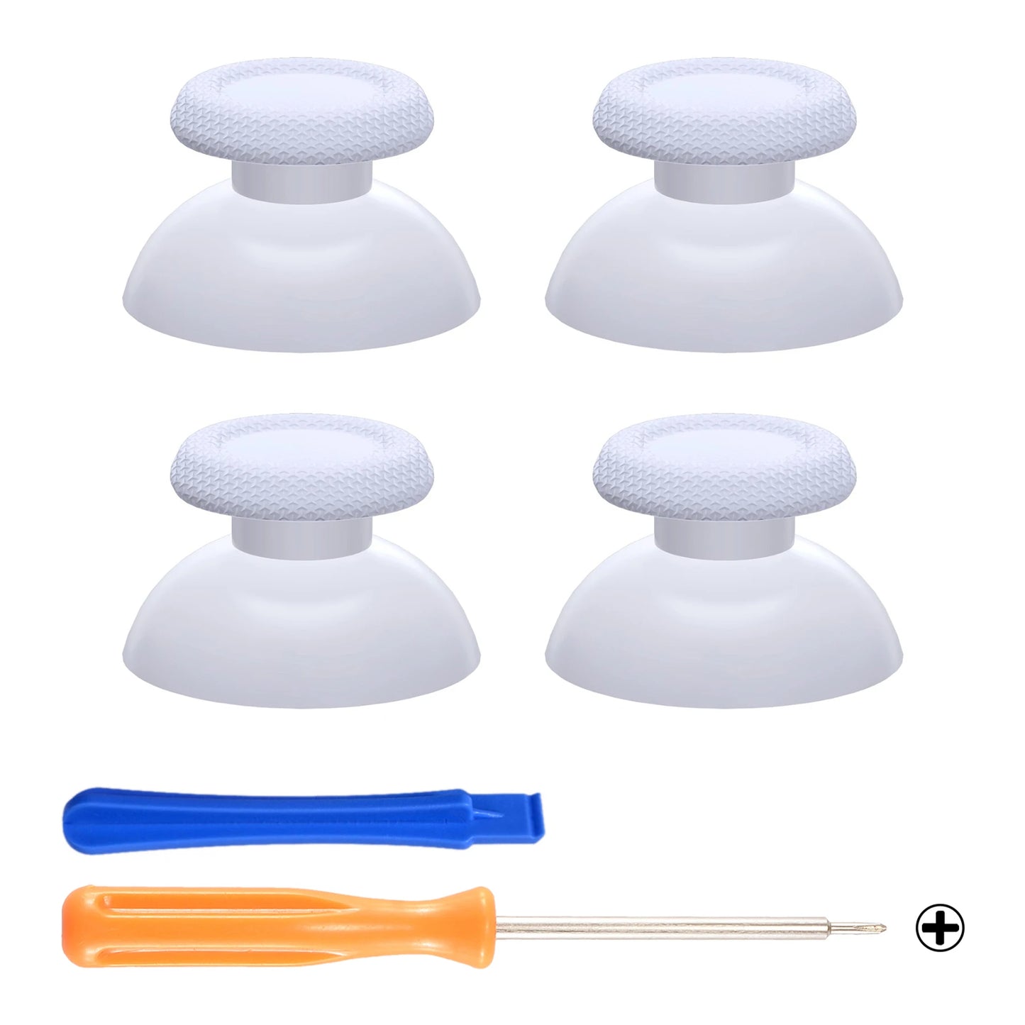 eXtremeRate Black 2 Pairs Universal Replacement Thumbsticks for PS5, for PS4 All Model Controllers, Custom Analog Stick Joystick