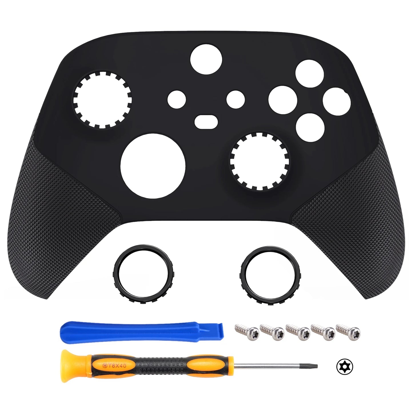 eXtremeRate ASR Version Rubberized Grip Front Shell for Xbox Core Wireless Controller, Faceplate Case Cover - Single Series