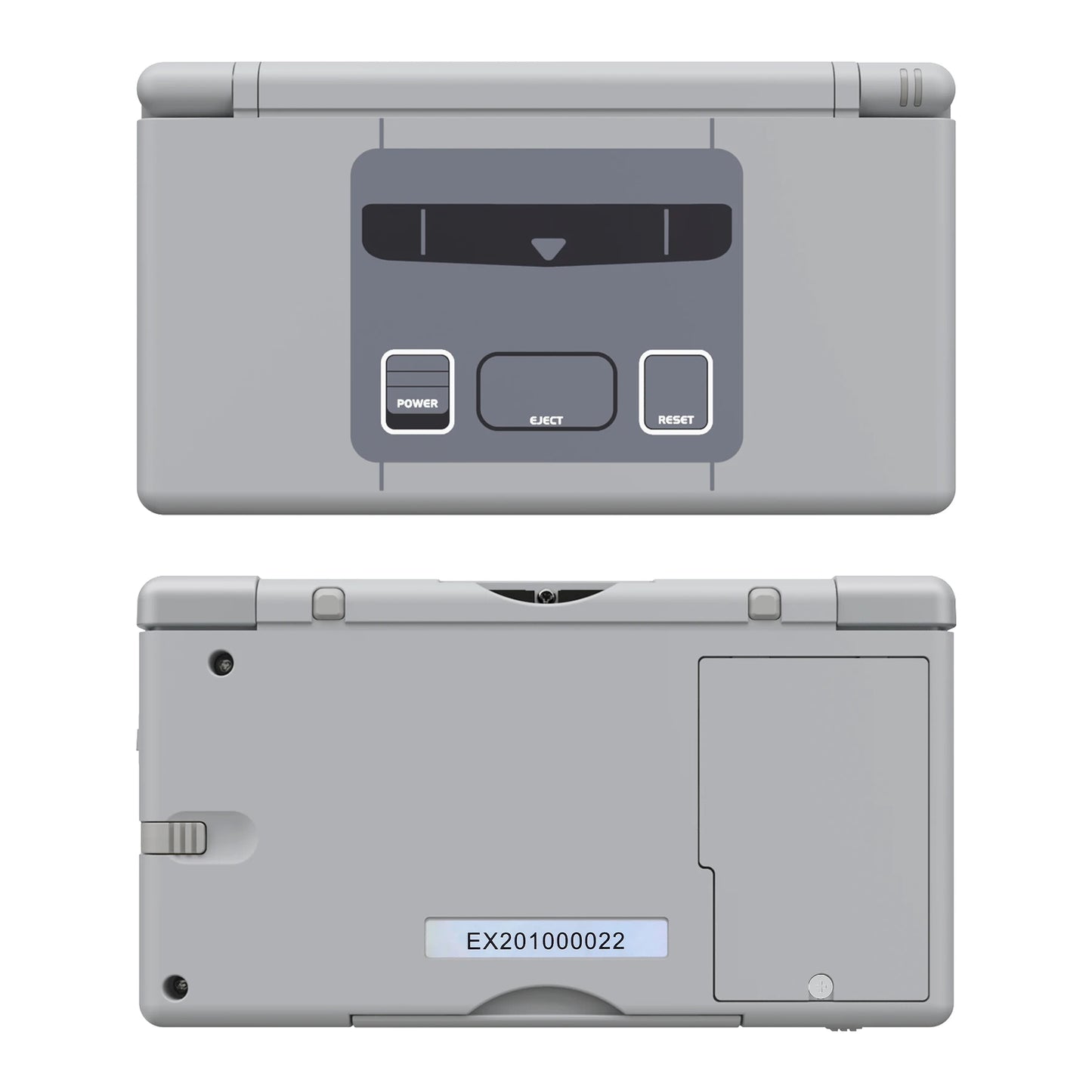 eXtremeRate Replacement Full Housing Shell for Nintendo DS Lite, Case Cover W/Buttons, Screen Lens for NDSL - SFC SNES Classic