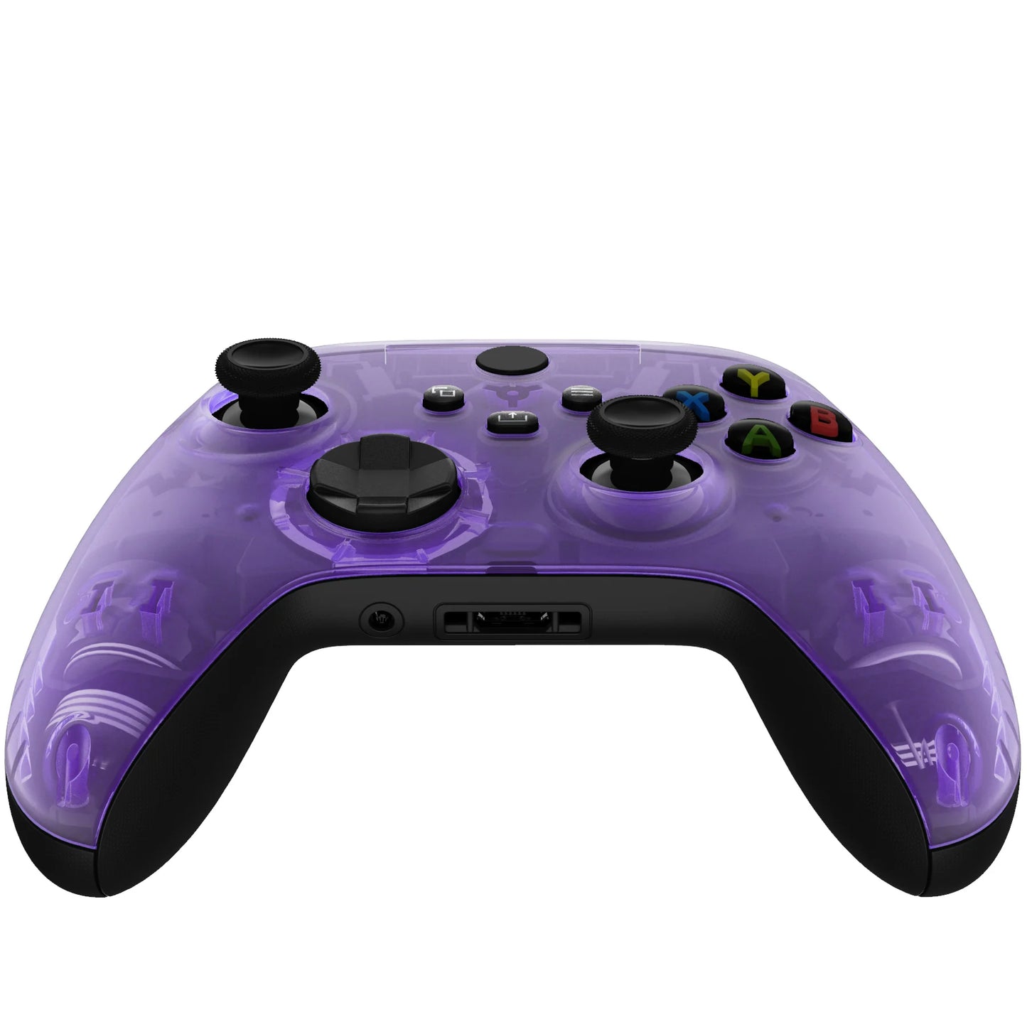eXtremeRate Replacement Front Housing Shell Custom Cover Personalized Faceplate for Xbox Core Wireless Controller - Clear Series