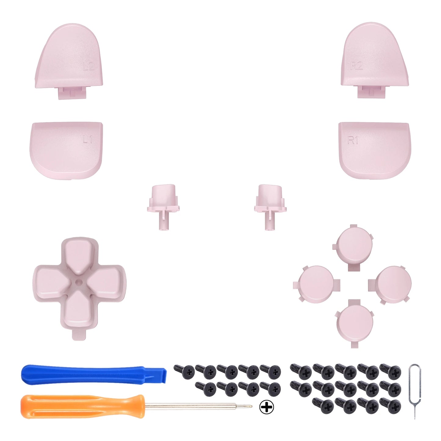 eXtremeRate Replacement D-pad R1 L1 R2 L2 Triggers Face Buttons, Full Set Buttons For ps5 Controller BDM-030/040/050/060