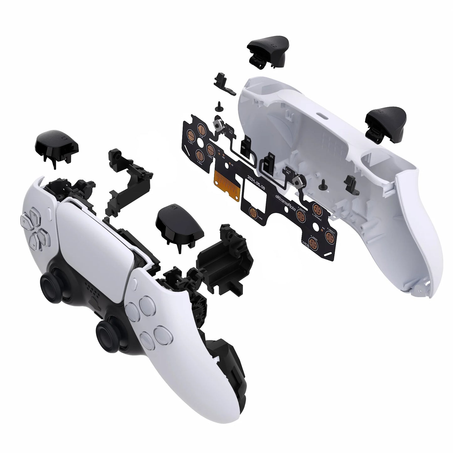 eXtremeRate Micro Switch Tactile Clicky Hair Trigger Kit V2 for ps5 Controller BDM-040/50/060, Shoulder Button Mouse Click