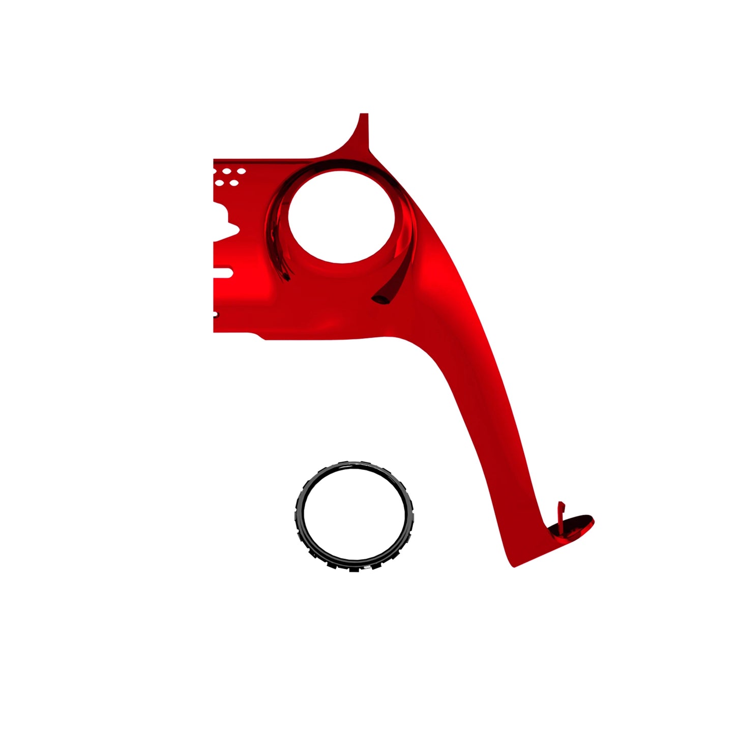 eXtremeRate Replacement Decorative Trim Shell with Accent Rings Compatible with ps5 Controller BDM-010/020/030/040/050