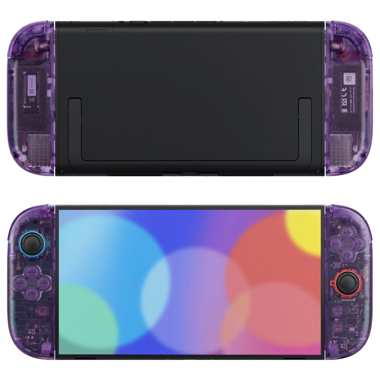 eXtremeRate DIY Replacement Housing Case Buttons for Joycon 2,  Decorative Strips & Middle Bracket & Tools for Nintendo Switch 2