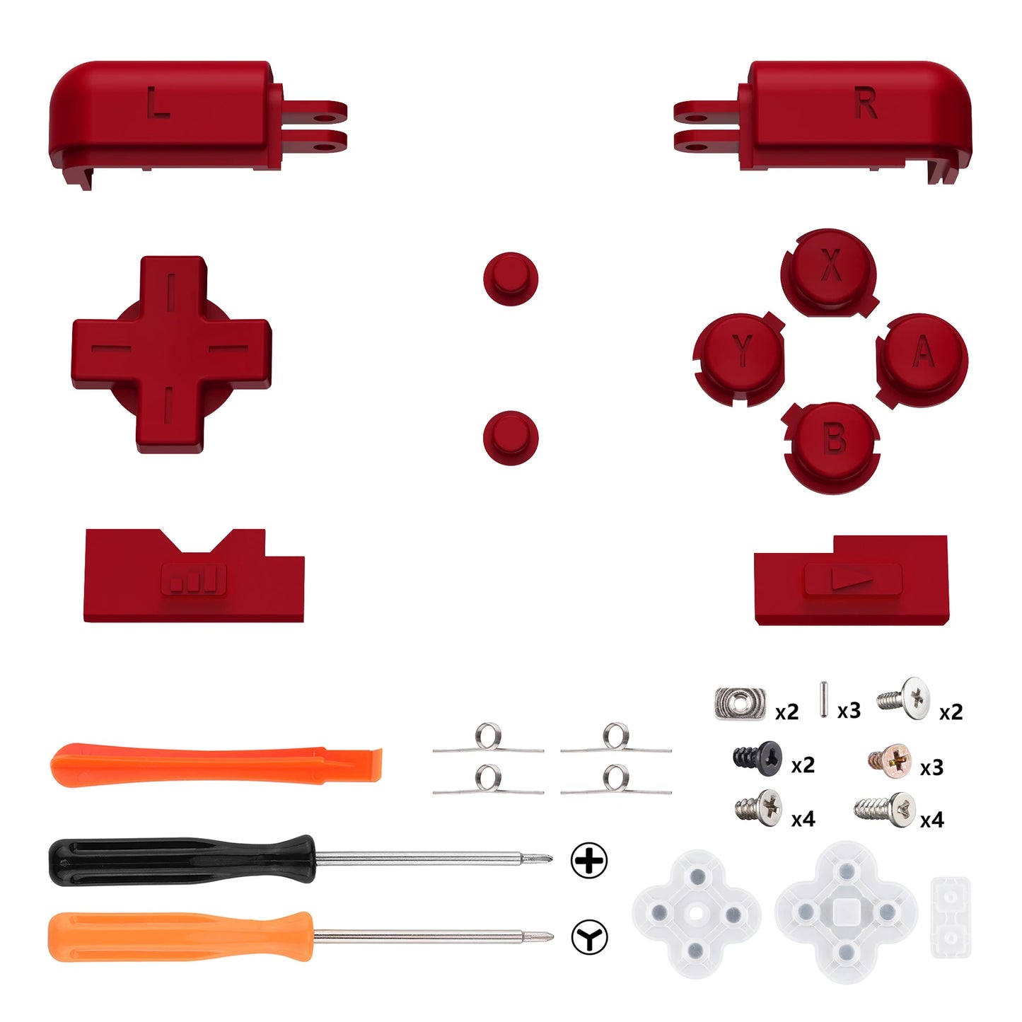 eXtremeRate Custom Replacement Full Set Buttons for Nintendo DS Lite NDSL, for Nintendo DS Lite HandLen - Various Colors