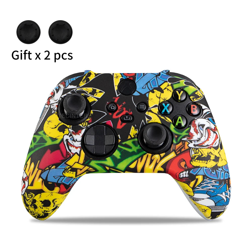 Soft Silicone Protective Case For Xbox Series X/S Controller Skin Gamepad Rubber Skin Thumb Grips Cap Joystick Cover Shell