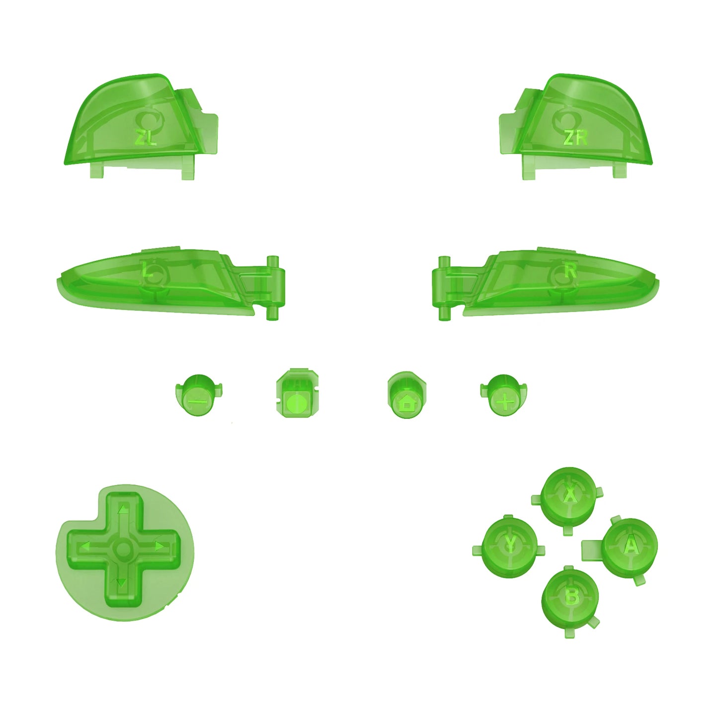 eXtremeRate Replacement Full Set Buttons with Tools for Nintendo Switch Pro Controller, Repair ABXY D-pad ZR ZL L R Keys
