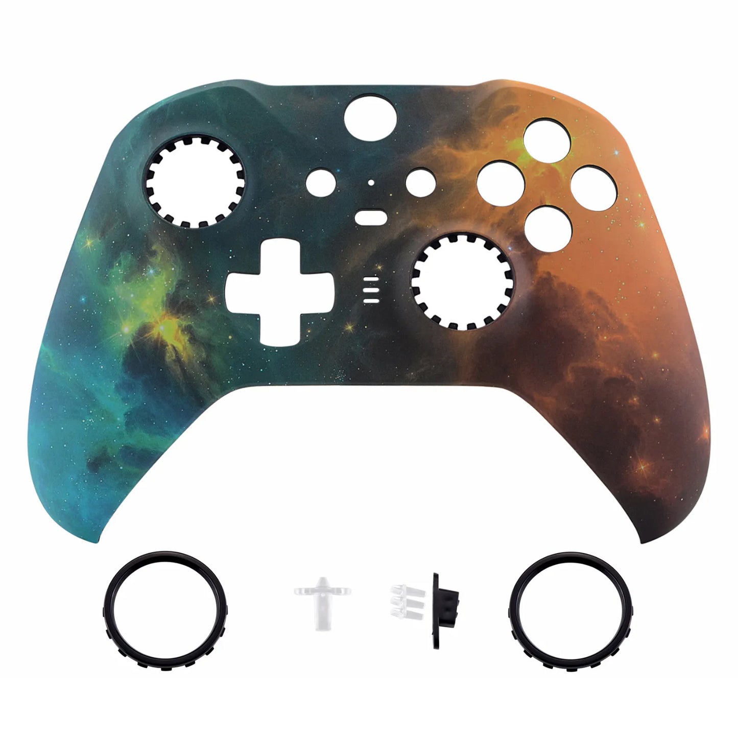 eXtremeRate Patterned Faceplate Front Housing Shell Replacement Kit for Xbox One Elite Series 2 Controller - Clown HAHAHA