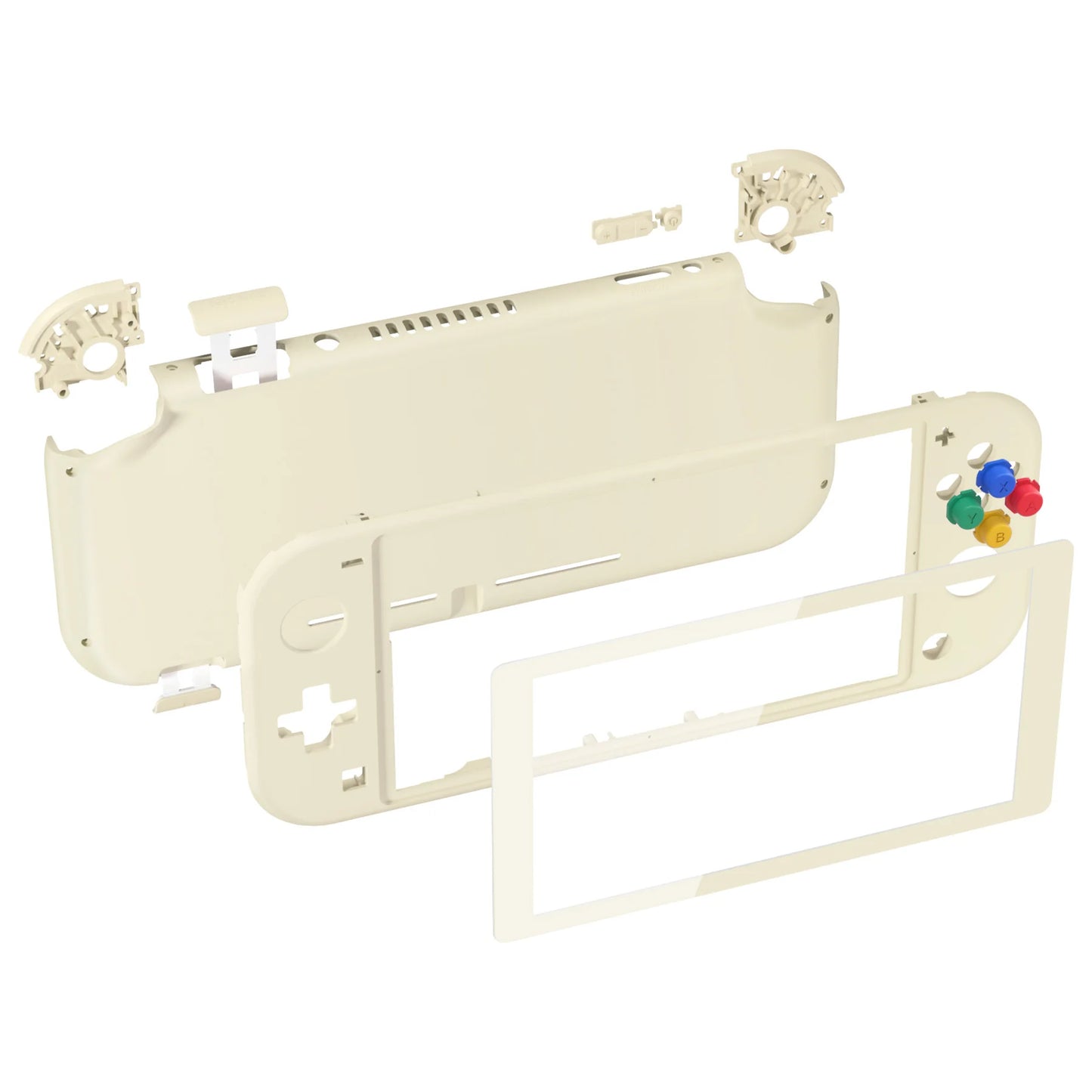 eXtremeRate DIY Replacement Shell Housing Case Cover with Screen Protector for NS Switch Lite - Single Series