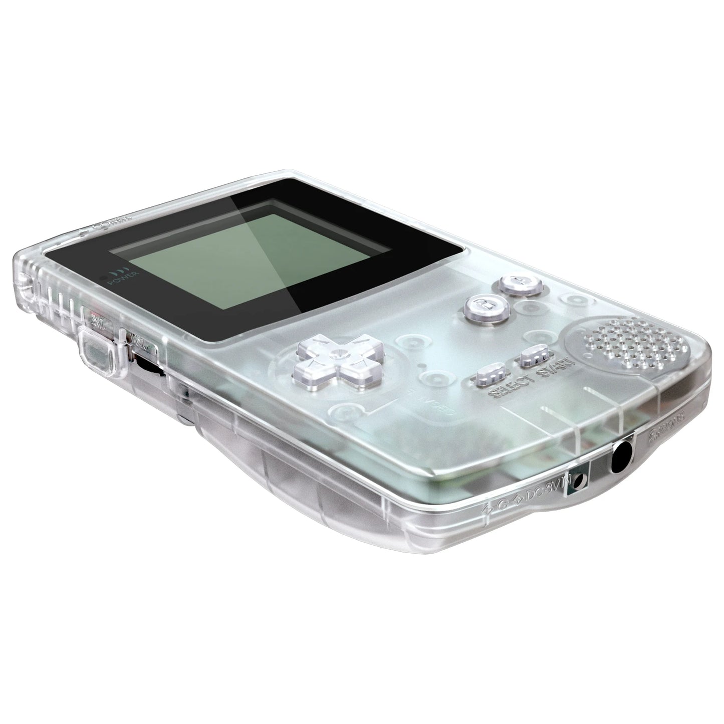 eXtremeRate IPS Ready Upgraded Replacement Shell Full Housing Cover & Buttons for Gameboy Color for GBC - Clear Series