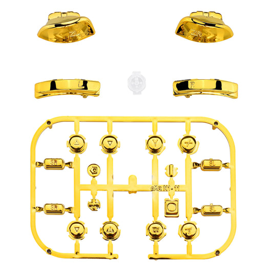 eXtremeRate Full Set Buttons with Tools for Nintendo Switch & OLED JoyCon, Chrome Replacement ABXY SR SL L R ZR ZL Trigger