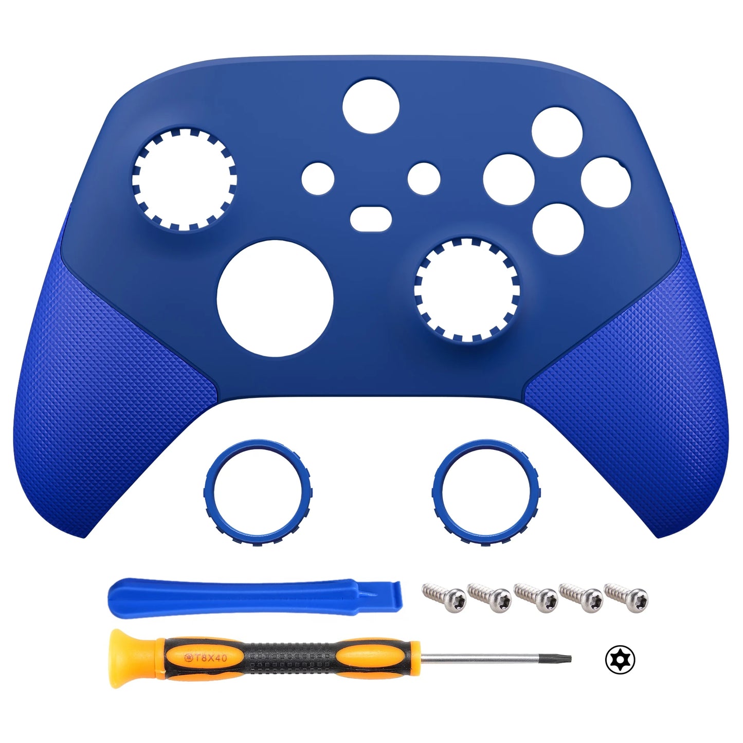 eXtremeRate ASR Version Rubberized Grip Front Shell for Xbox Core Wireless Controller, Faceplate Case Cover - Single Series