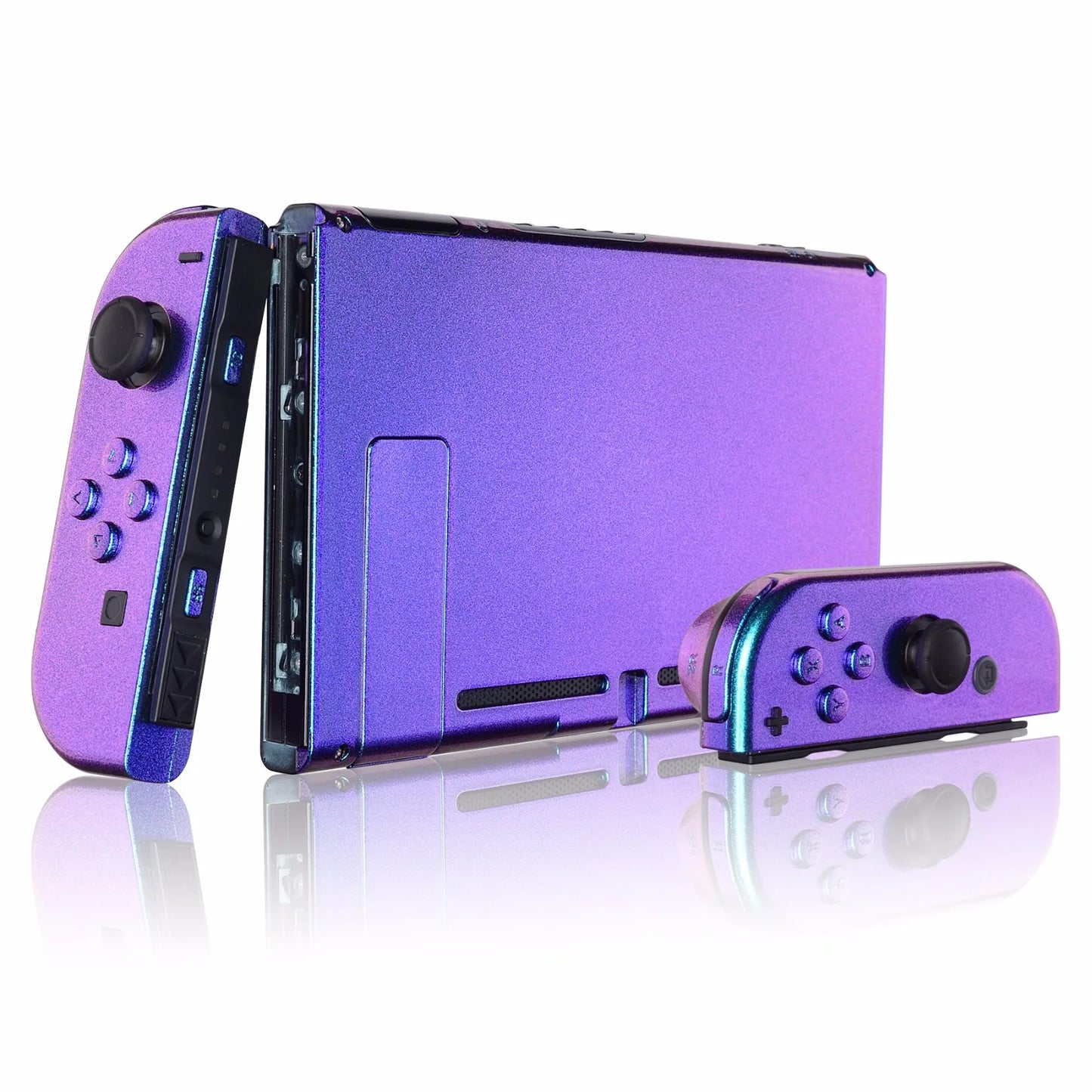 eXtremeRate Custom Console Back Plate with Controller Housing Shell Case with Full Set Buttons for Nintendo Switch Console