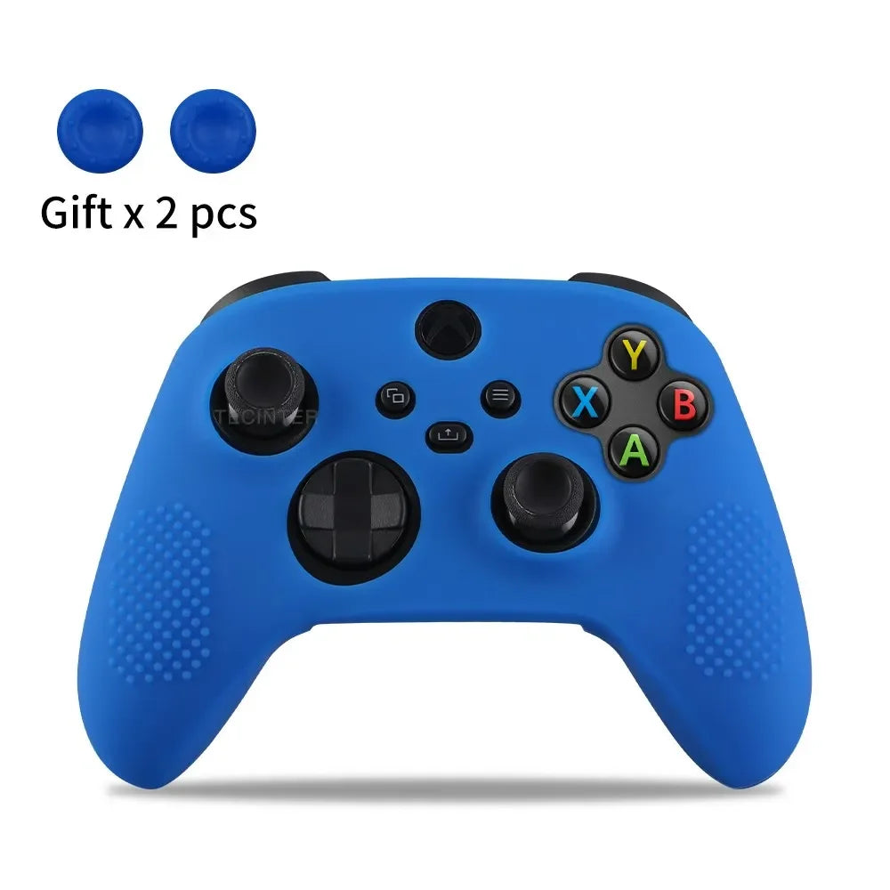 Soft Silicone Protective Case For Xbox Series X/S Controller Skin Gamepad Rubber Skin Thumb Grips Cap Joystick Cover Shell