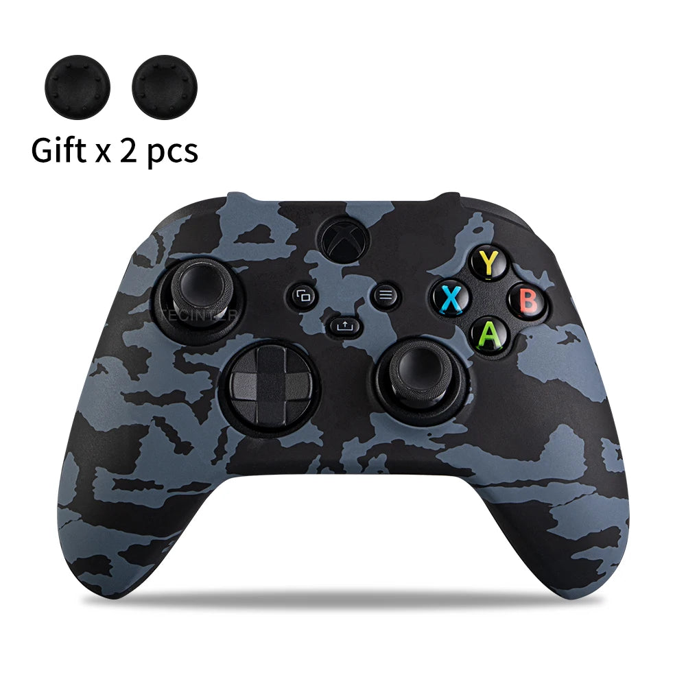Soft Silicone Protective Case For Xbox Series X/S Controller Skin Gamepad Rubber Skin Thumb Grips Cap Joystick Cover Shell
