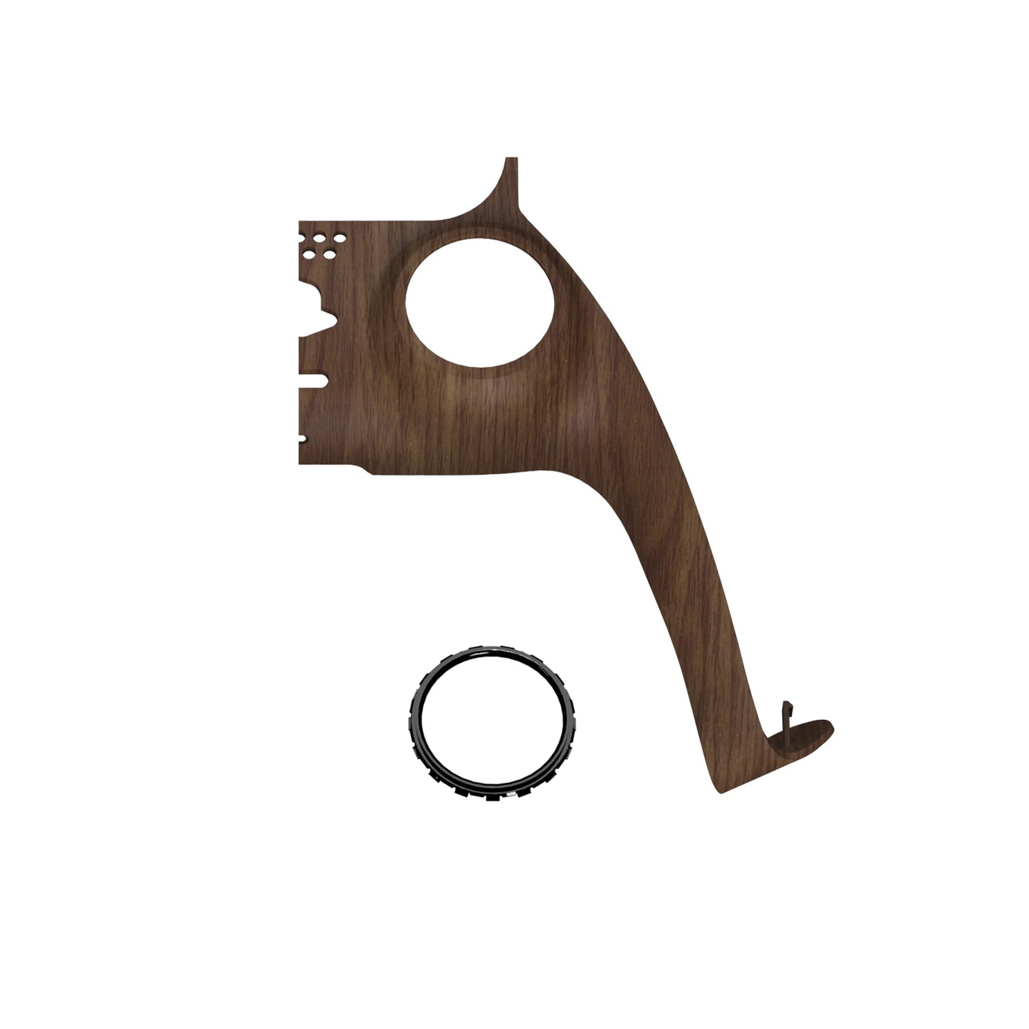 eXtremeRate Replacement Decorative Trim Shell with Accent Rings Compatible with ps5 Controller BDM-010/020/030/040/050