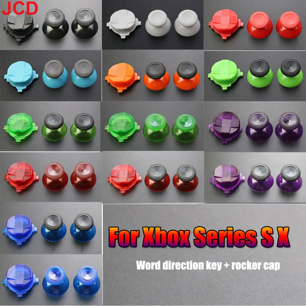 For Xbox Series X S Controller LB RB Button Strip Middle BaffleStrip Cross Direction Keys 3d Analog Joystick Cap D-Pad Button