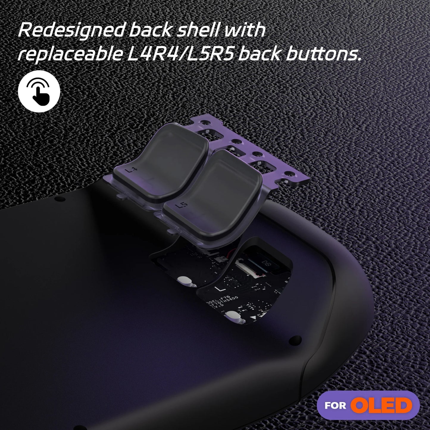 eXtremeRate Replacement Full Set Buttons for Steam Deck OLED, DIY Custom ABXY D-pad Trackpad Bumpers Triggers Buttons with Tools