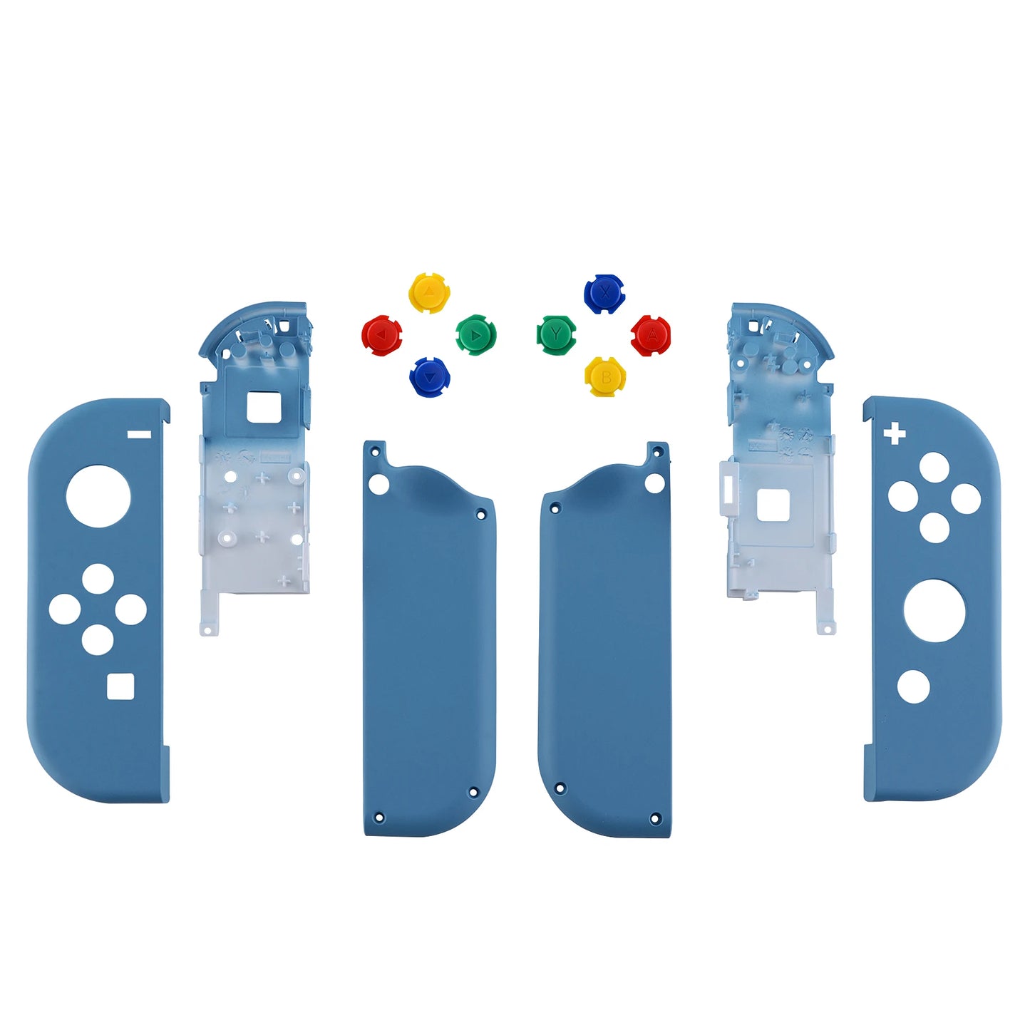 eXtremeRate DIY Replacement Shell Case for NS Switch JoyCon & OLED JoyCon, Handheld Controller Housing With Full Set Buttons