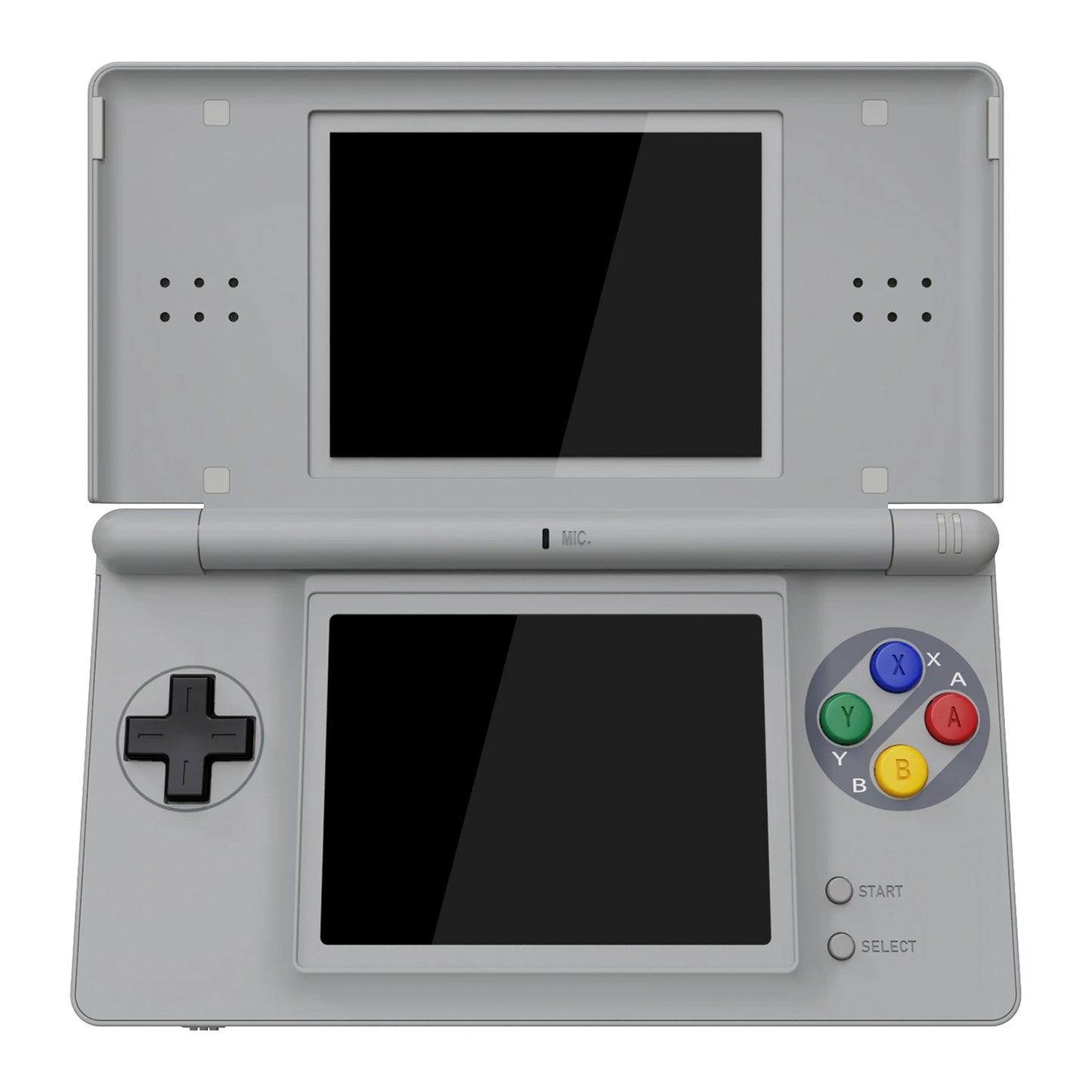 eXtremeRate Replacement Full Housing Shell for Nintendo DS Lite, Case Cover W/Buttons, Screen Lens for NDSL - SFC SNES Classic