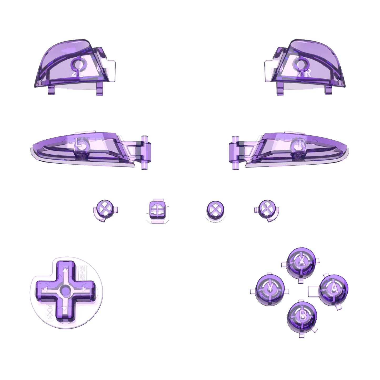 eXtremeRate DIY Replacement Full Set Buttons Repair ABXY D-pad ZR ZL L R Keys with Tools for NS Switch Pro Controller