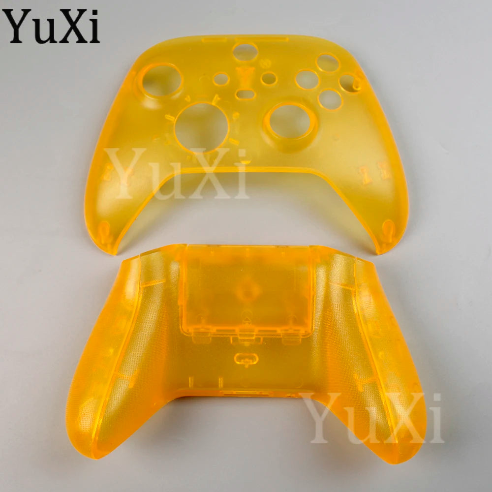 1Set Top Bottom Housing Shell for Xbox Series X/S Upper Down Case Cover Colorful Faceplant Gamepad Controller Replacement