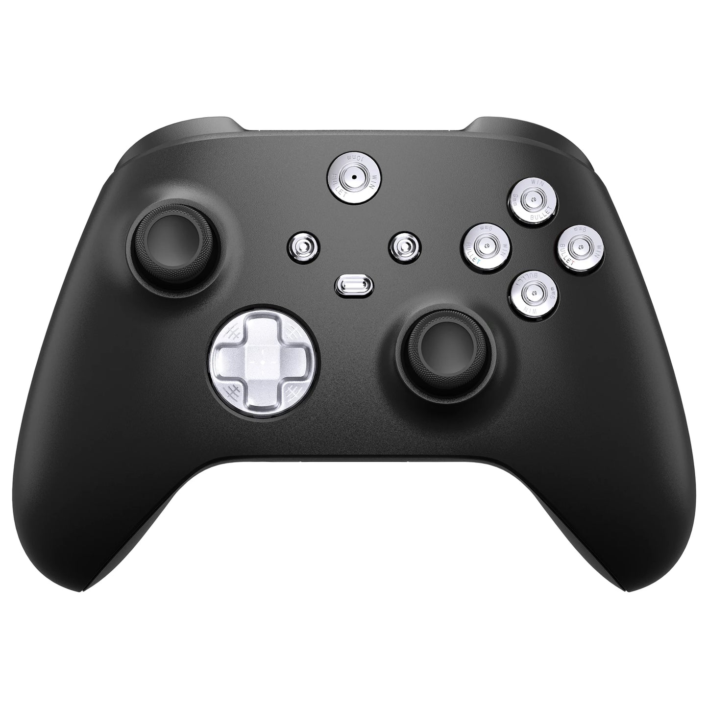 eXtremeRate 9 in 1 Custom Metal Buttons for Xbox Core Wireless Controller, Home ABXY Bullet Buttons for Xbox Series X/S