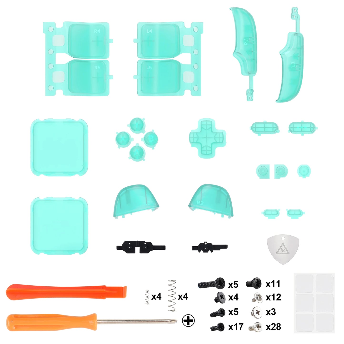 eXtremeRate Replacement Full Set Buttons for Steam Deck LCD, ABXY D-pad Trackpad Bumpers Triggers Buttons & Screwdriver Tools