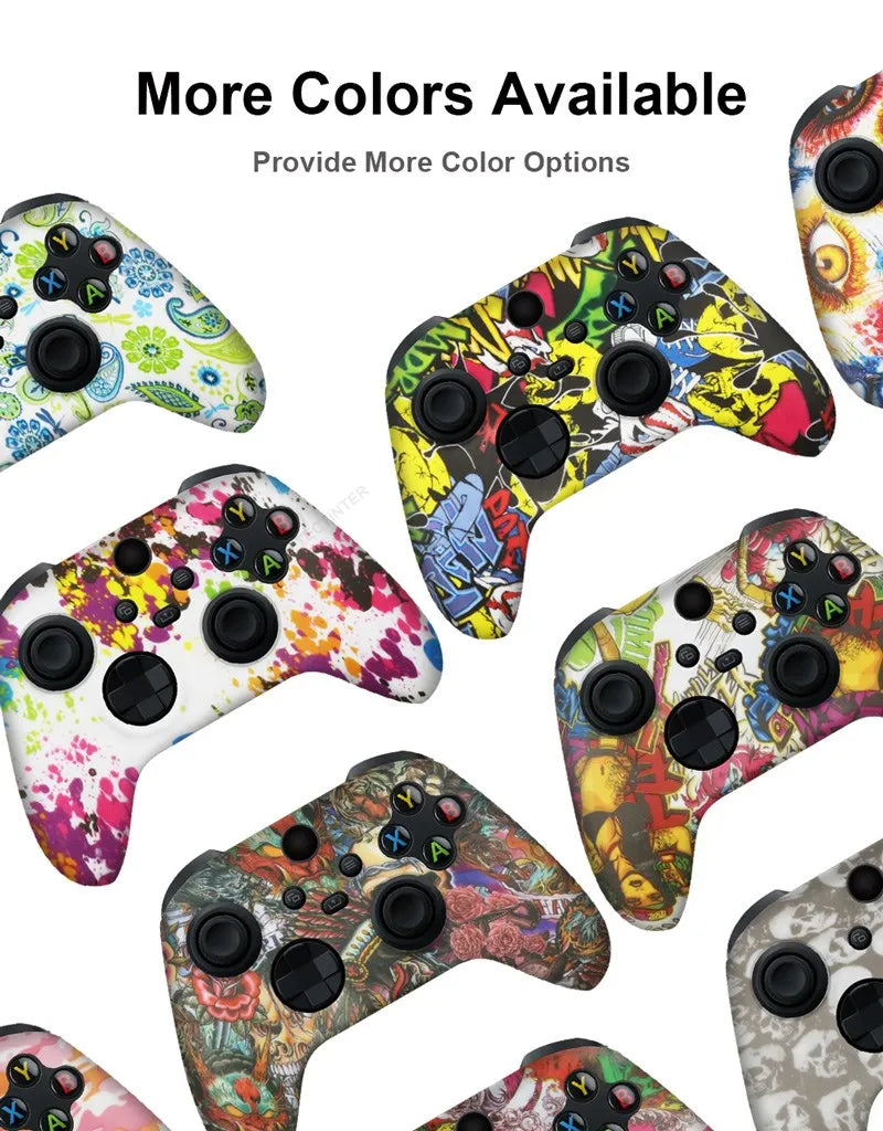 Soft Silicone Protective Case For Xbox Series X/S Controller Skin Gamepad Rubber Skin Thumb Grips Cap Joystick Cover Shell