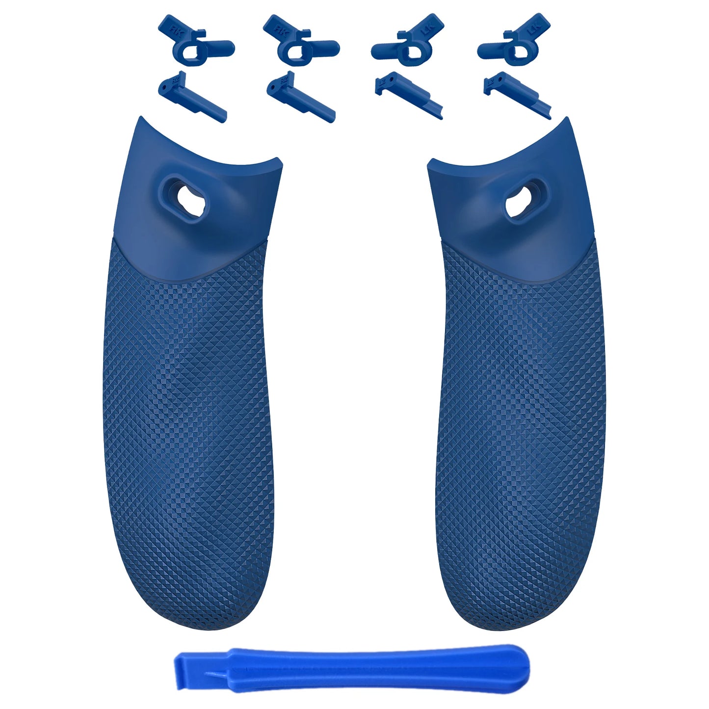 eXtremeRate FLEXOR Rubberized Side Rails Grips Trigger Stop Kit for Xbox Core Wireless Controller, Trigger Stopper Handle Grips