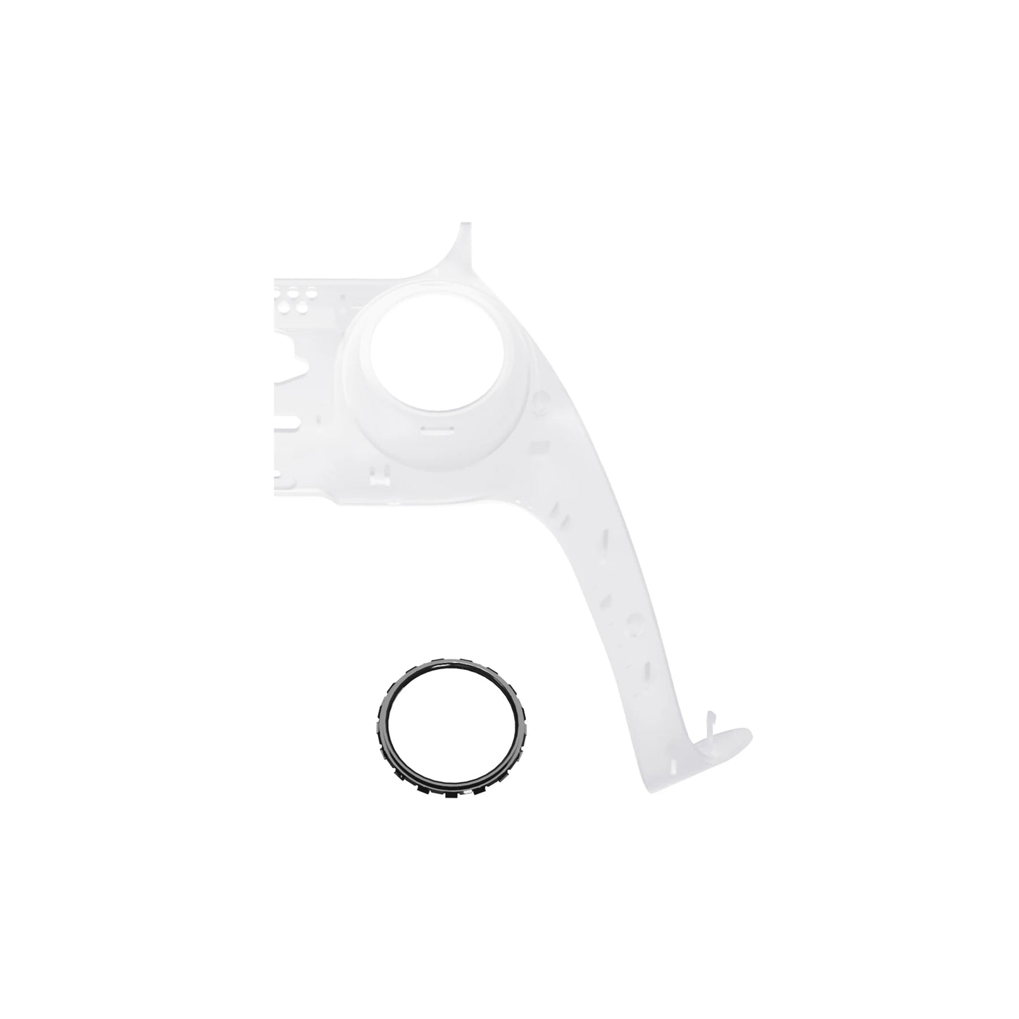 eXtremeRate Replacement Decorative Trim Shell with Accent Rings Compatible with ps5 Controller BDM-010/020/030/040/050
