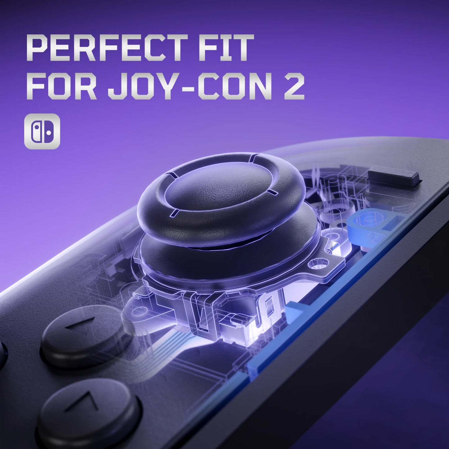 eXtremeRate Replacement 3D Joystick for Nintendo Switch 2 JoyCon, Left Right Analog Stick Thumbsticks w/Repair Tools - Black