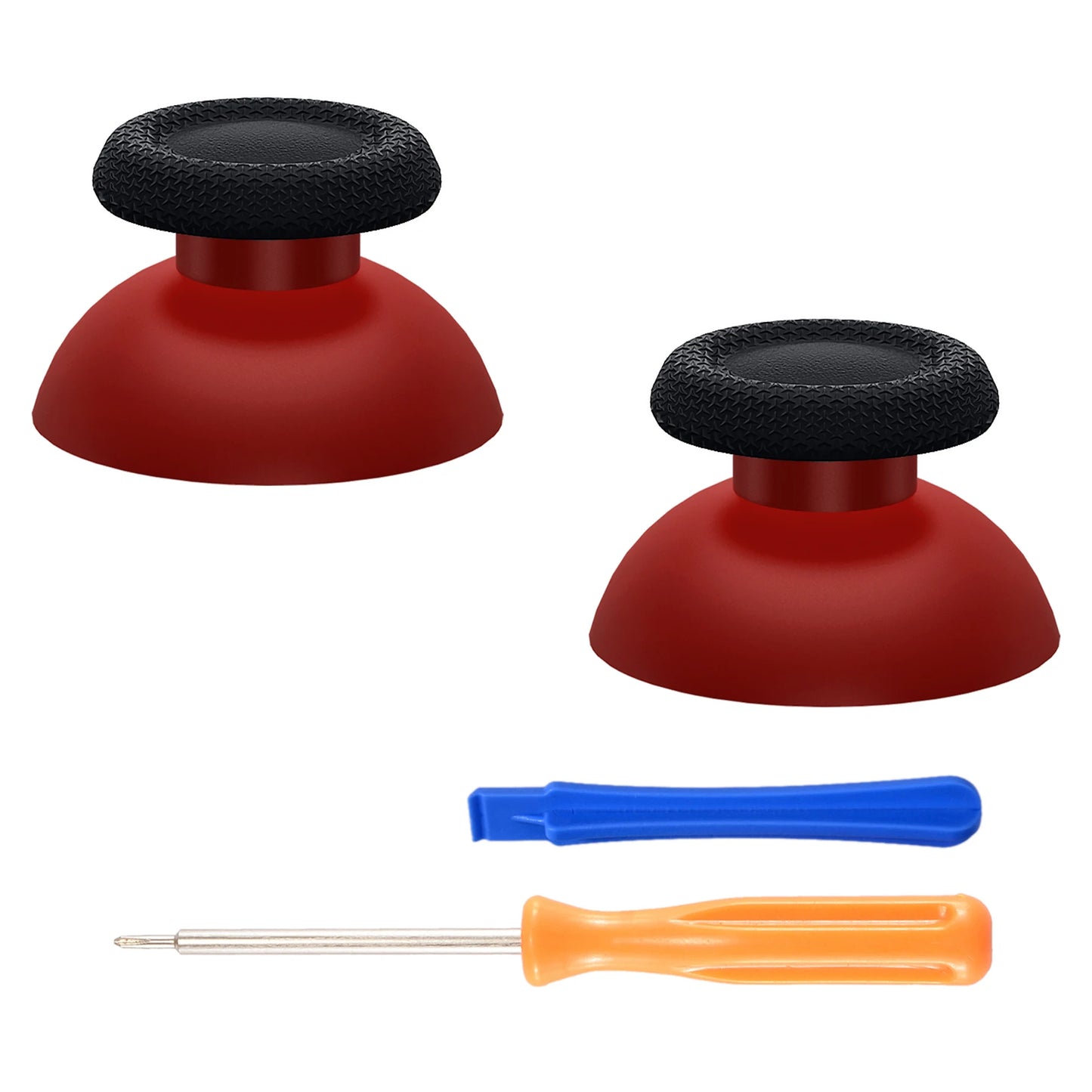 eXtremeRate Replacement Thumbsticks Button Analog Stick Joystick for ps5 for ps4 All Model - White Red Black Purple