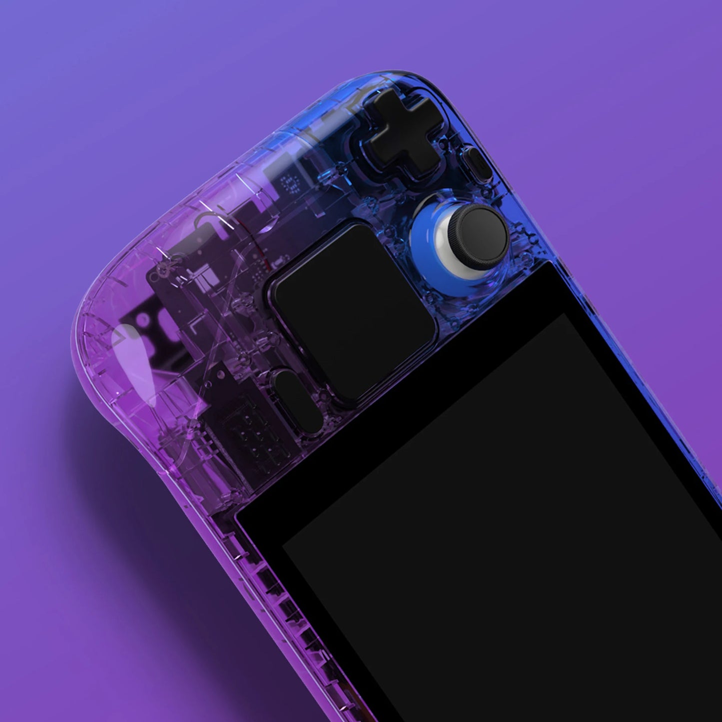 eXtremeRate Replacement Housing Shell Set for Steam Deck LCD, Faceplate Back Plate Shell with Buttons - Gradient Series