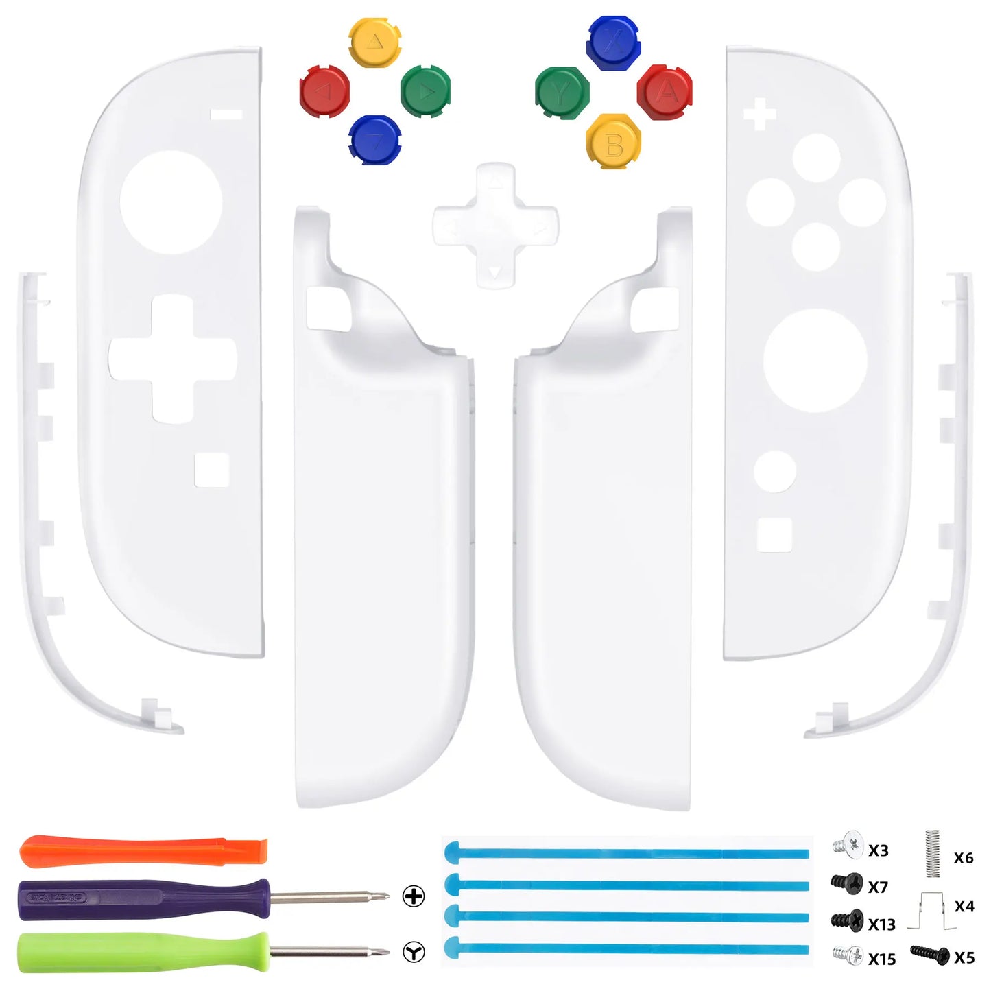 eXtremeRate DIY Replacement Shell (D-Pad Version) with Buttons for Joycon 2, for Nintendo Switch 2 Controller - Essence Version