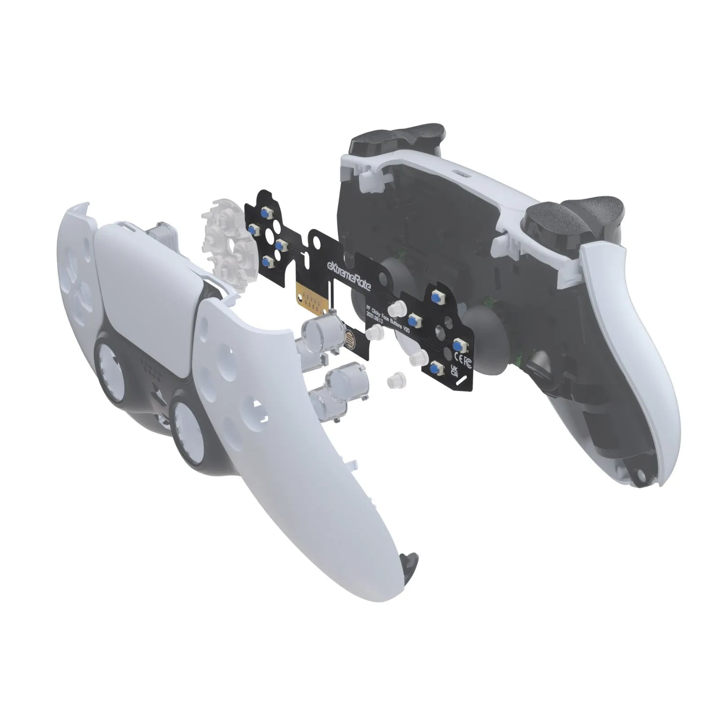 eXtremeRate Face Clicky Kit V2, Custom Tactile Dpad Action Buttons, Mouse Click Kit for ps5 Controller BDM-010 & BDM-020