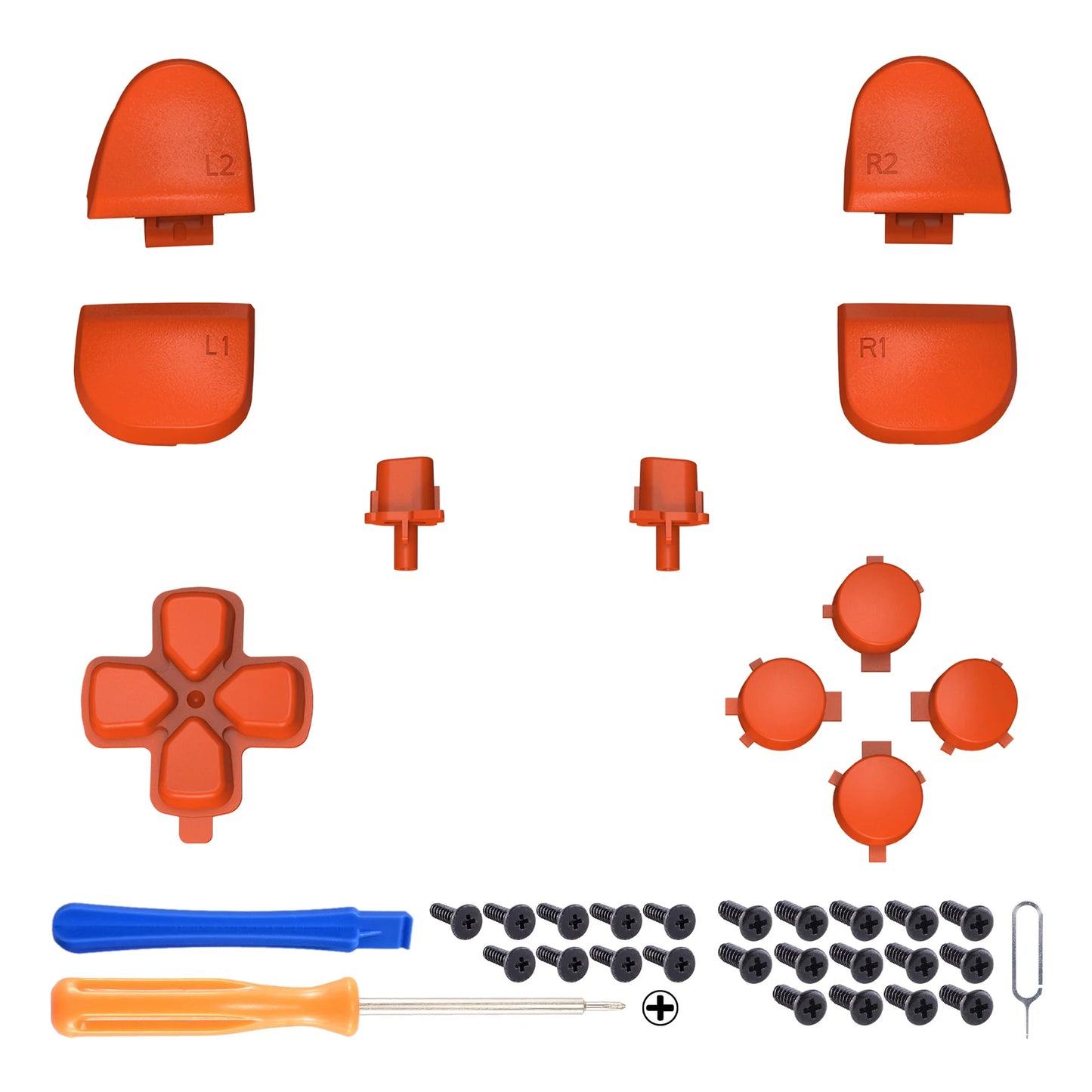 eXtremeRate Replacement D-pad R1 L1 R2 L2 Triggers Face Buttons, Full Set Buttons For ps5 Controller BDM-030/040/050/060