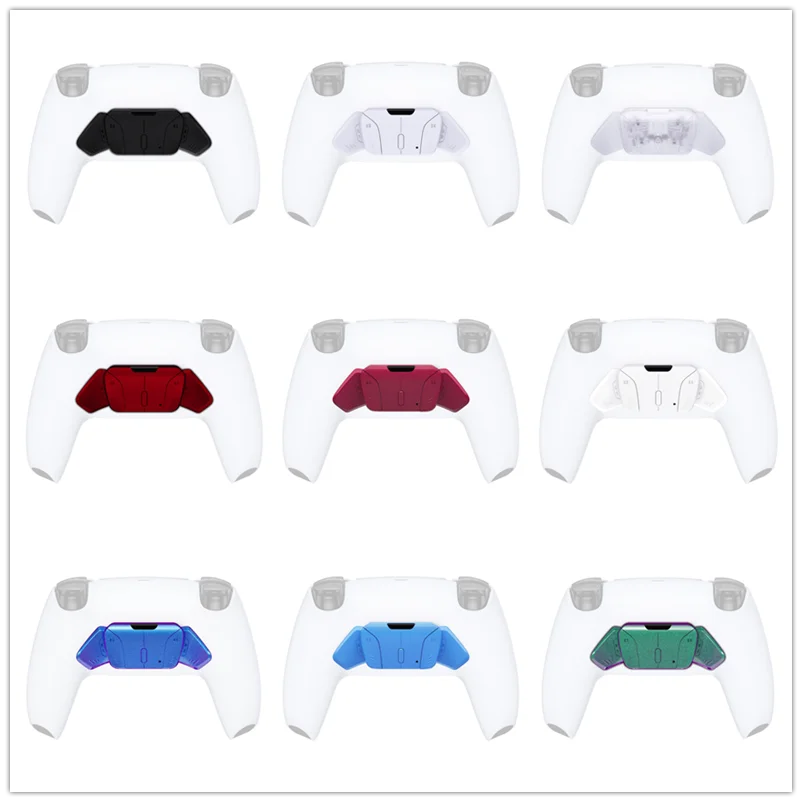 eXtremeRate Replacement Redesigned K1 K2 K3 K4 Back Buttons Housing Shell for ps5 Controller, RISE4 Remap Kit - 19 colors