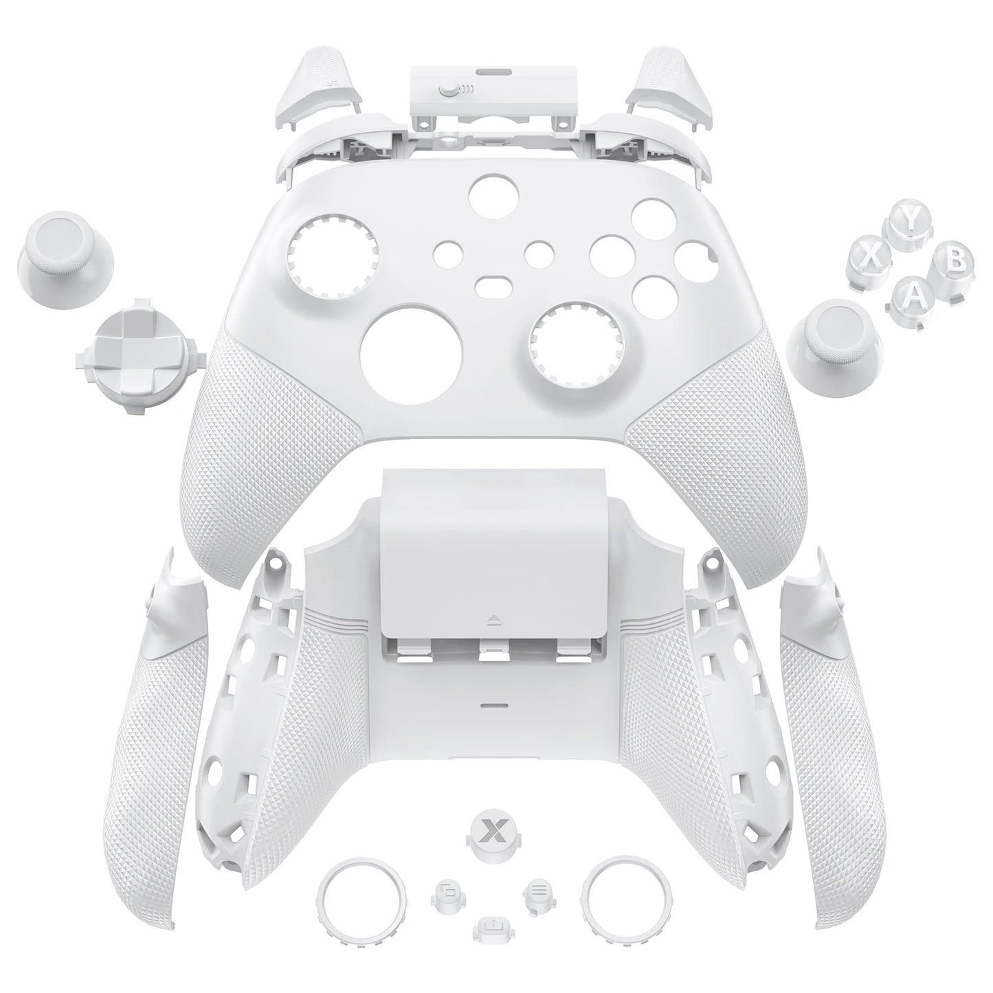 eXtremeRate ASR Version Full Set Shell Buttons for Xbox Core Controller (Xbox Series X & S Controller) - Diamond Textured Black