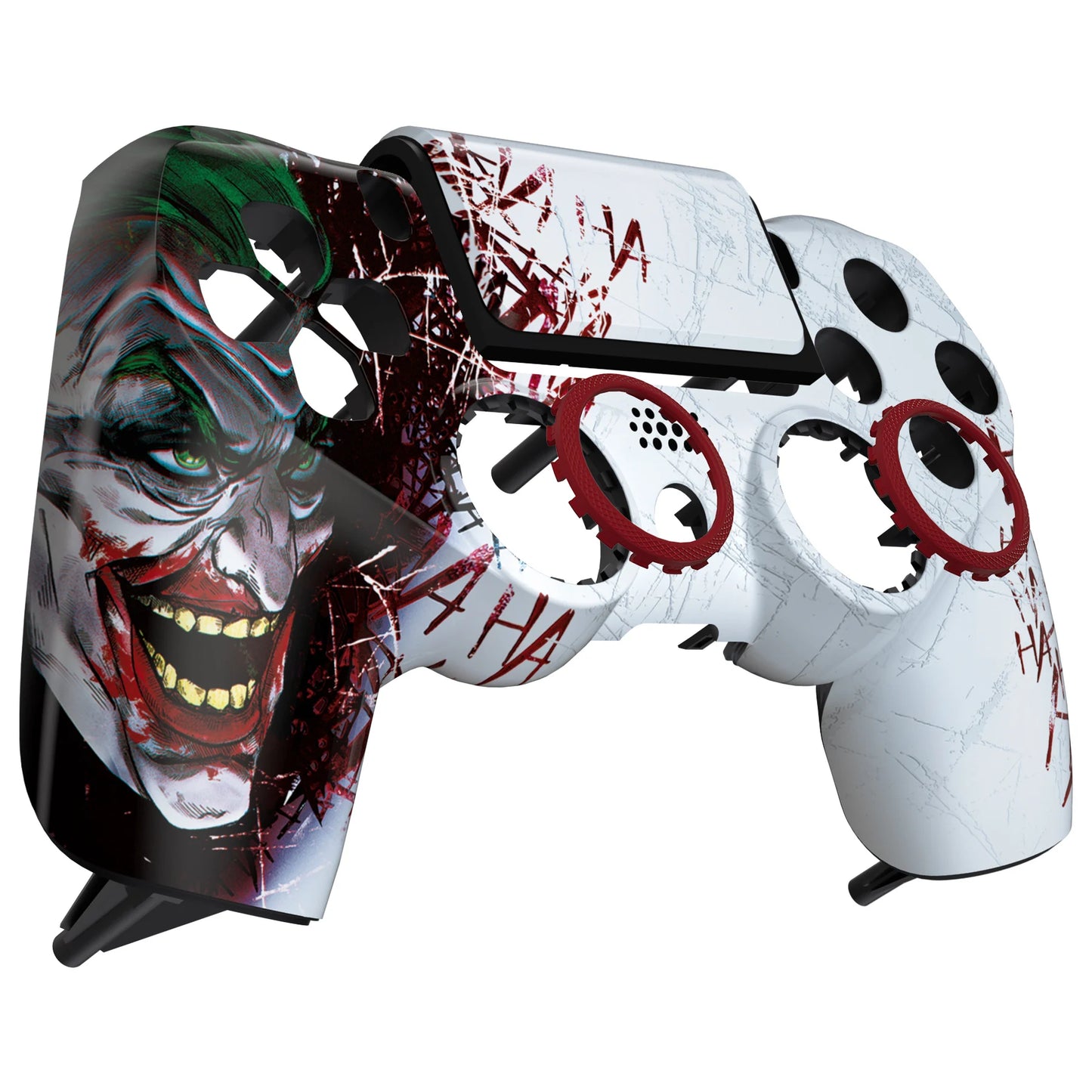 eXtremeRate Ghost Replacement Faceplate Touchpad Cover Redesigned Shell Compatible with PS4 Slim Pro Controller JDM-040/050/055