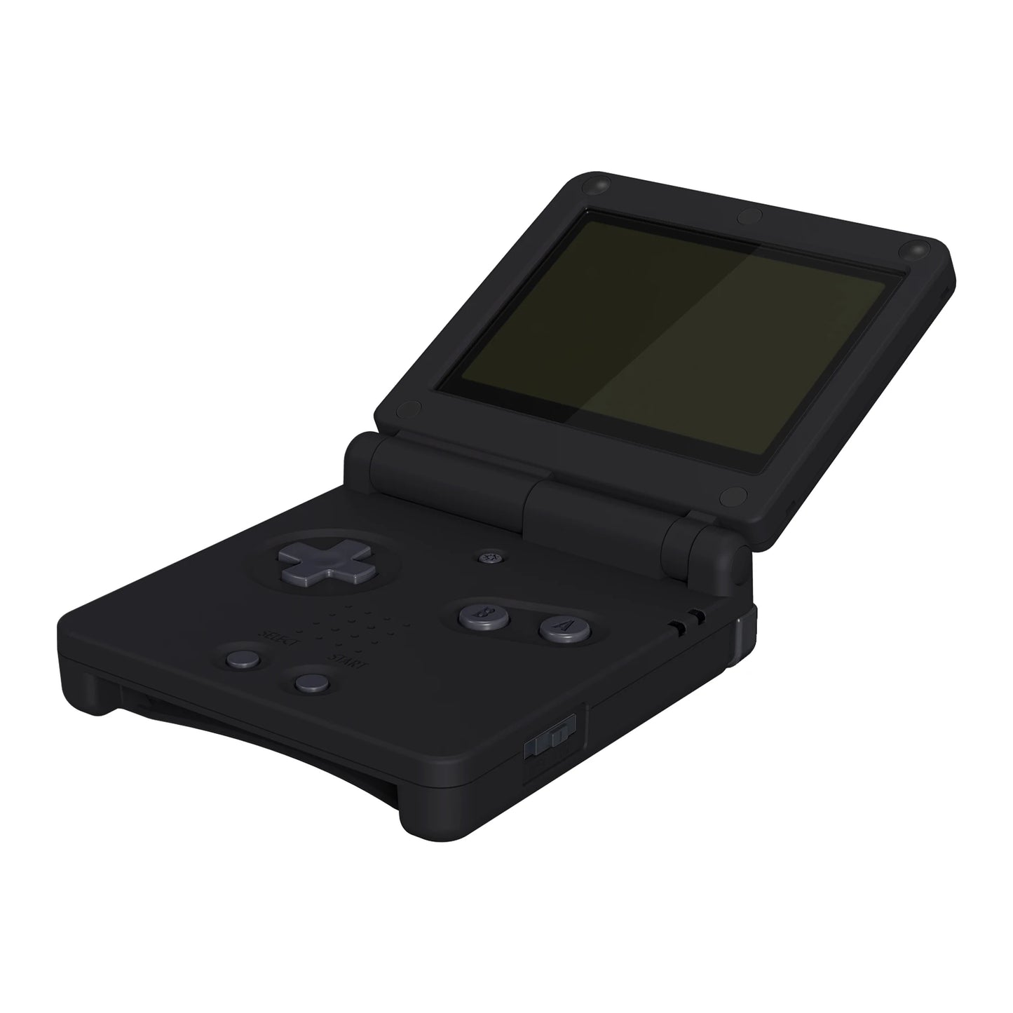 eXtremeRate Black Replacement Housing Shell for Gameboy Advance SP (GBA SP)