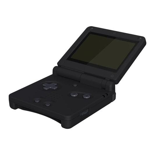 eXtremeRate Black Replacement Housing Shell for Gameboy Advance SP (GBA SP)