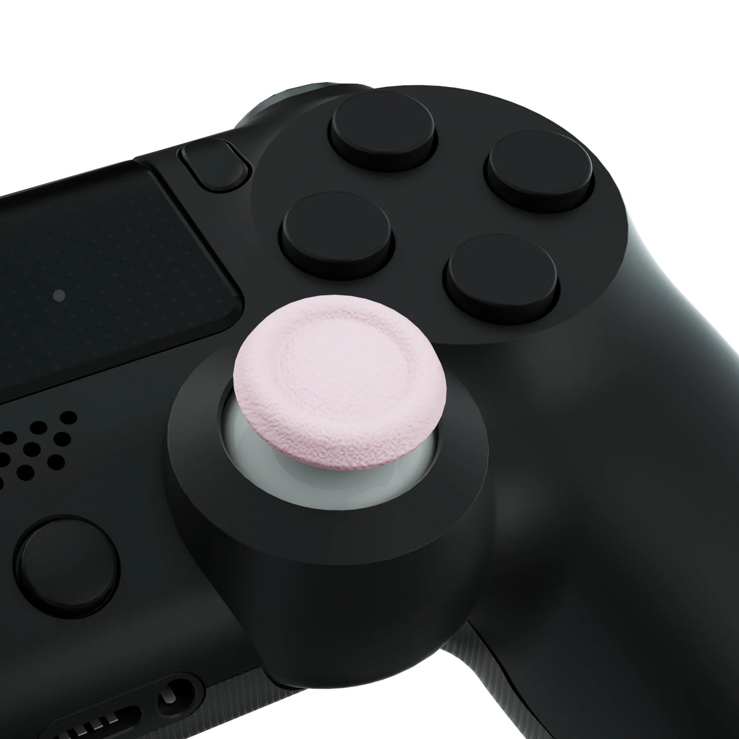 eXtremeRate 3D Joystick Analog Thumb Sticks Accessories for PS5, for PS4 All Model Controller - Pink & White