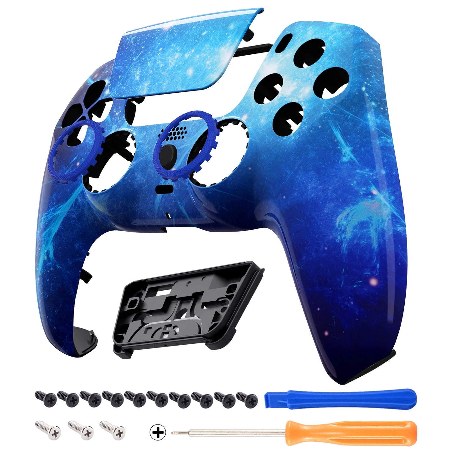 eXtremeRate LUNA Redesigned Replacement Front Shell Touchpad Compatible with ps5 Controller BDM-010/020/030/040/050
