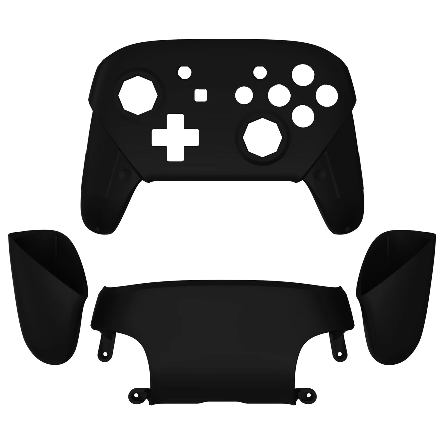 eXtremeRate Octagonal Gated Sticks Design DIY Grip Housing Shell, Replacement Faceplate Backplate for NS Switch Pro Controller