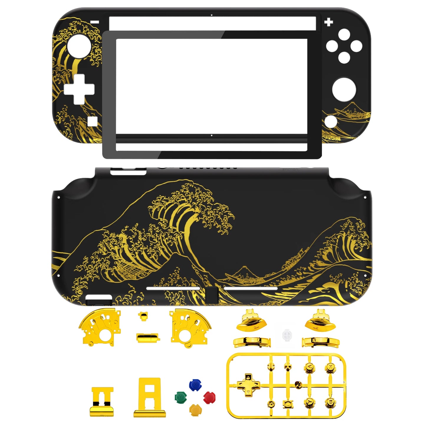 eXtremeRate Replacement Shell Handheld Controller Housing Protector with Screen for Nintendo Switch Lite - Classic & Patterned