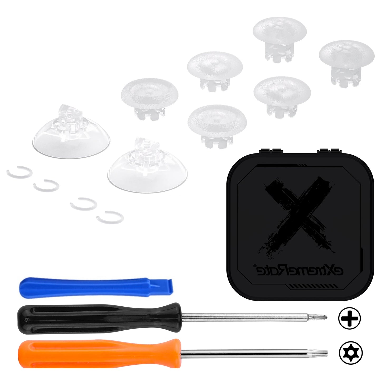 eXtremeRate Interchangeable Thumbsticks for Xbox Core Controller, Xbox One S/X, Xbox Elite V1, Swappable stick for NS Pro