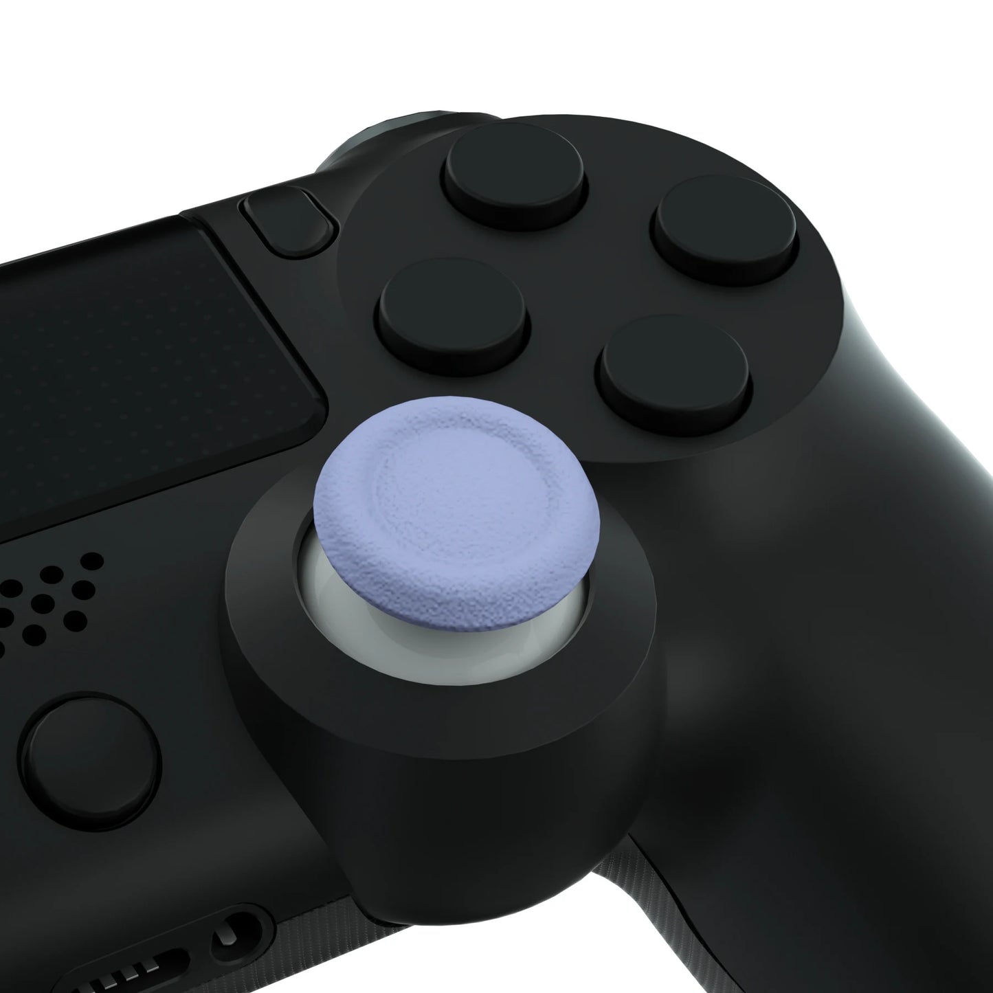 eXtremeRate Light Violet & White 3D Joystick Analog Thumb Sticks for PS5, for PS4 All Model Controller with Screwdriver